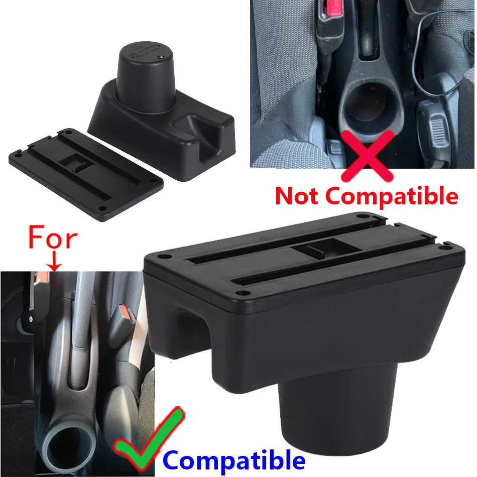 Car Armrest For Toyota Aygo X Armrest Box For Citroen C1 Peugeot 108 Retrofit parts Storage Box Car Accessories 2017 2018 2019