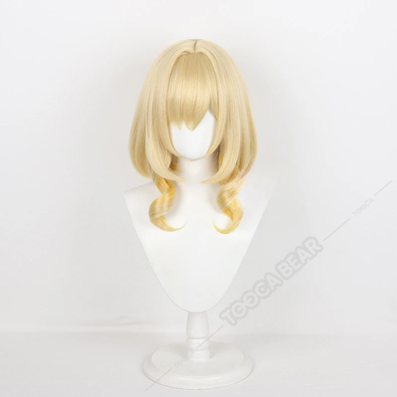 Game Honkai Star Rail Aglaea Cosplay Wig Blonde Gradient Hair Weaver of Gold Heat-resistant Fiber Hair+Free Wig Cap Halloween