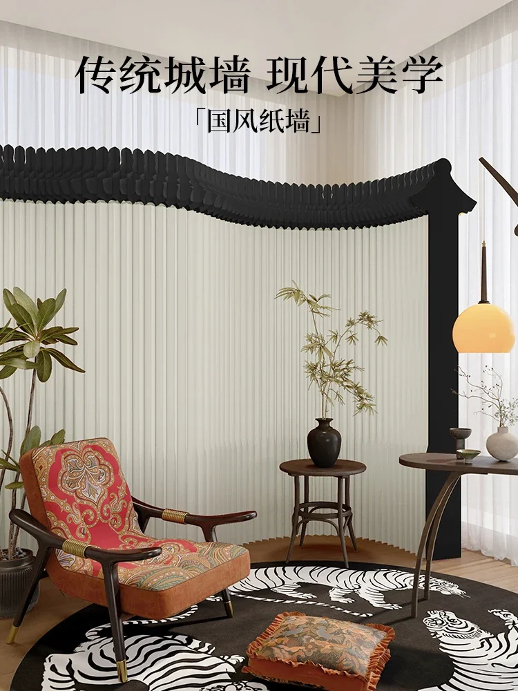 Screen partition living room 2025 new folding mobile Chinese entrance door opposite door simple background