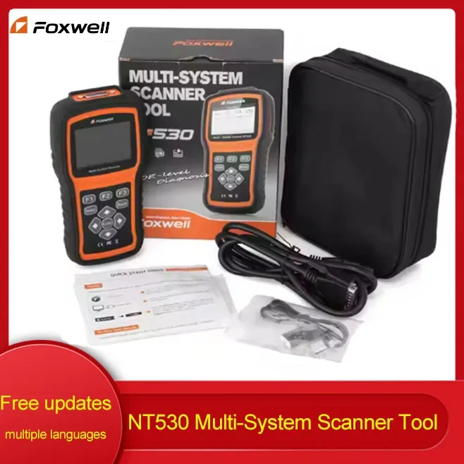 Foxwell NT530 Multi-System OBD2 Diagnostic Scanner Auto Diagnostic Tools with for BMW Benz Porsche Nissan ect GM free upgrade A+