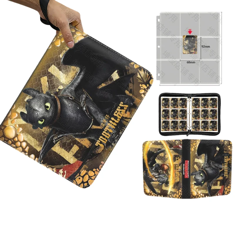 

How To Train Your Dragon High-end Card Book Anime Binder Large Capacity Business Card Holder Children's Trendy Toy Cartoon Gift