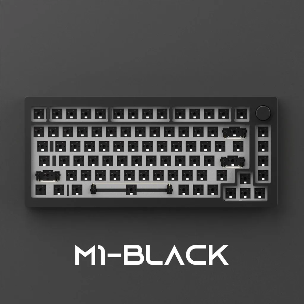 Imagem -05 - Monsgeek-barebone Rgb Gaming Teclado Mecânico Cnc Metal com Junta-montada Hot-swap Ansi Versão Iso Kit Faça Você Mesmo 75 m1