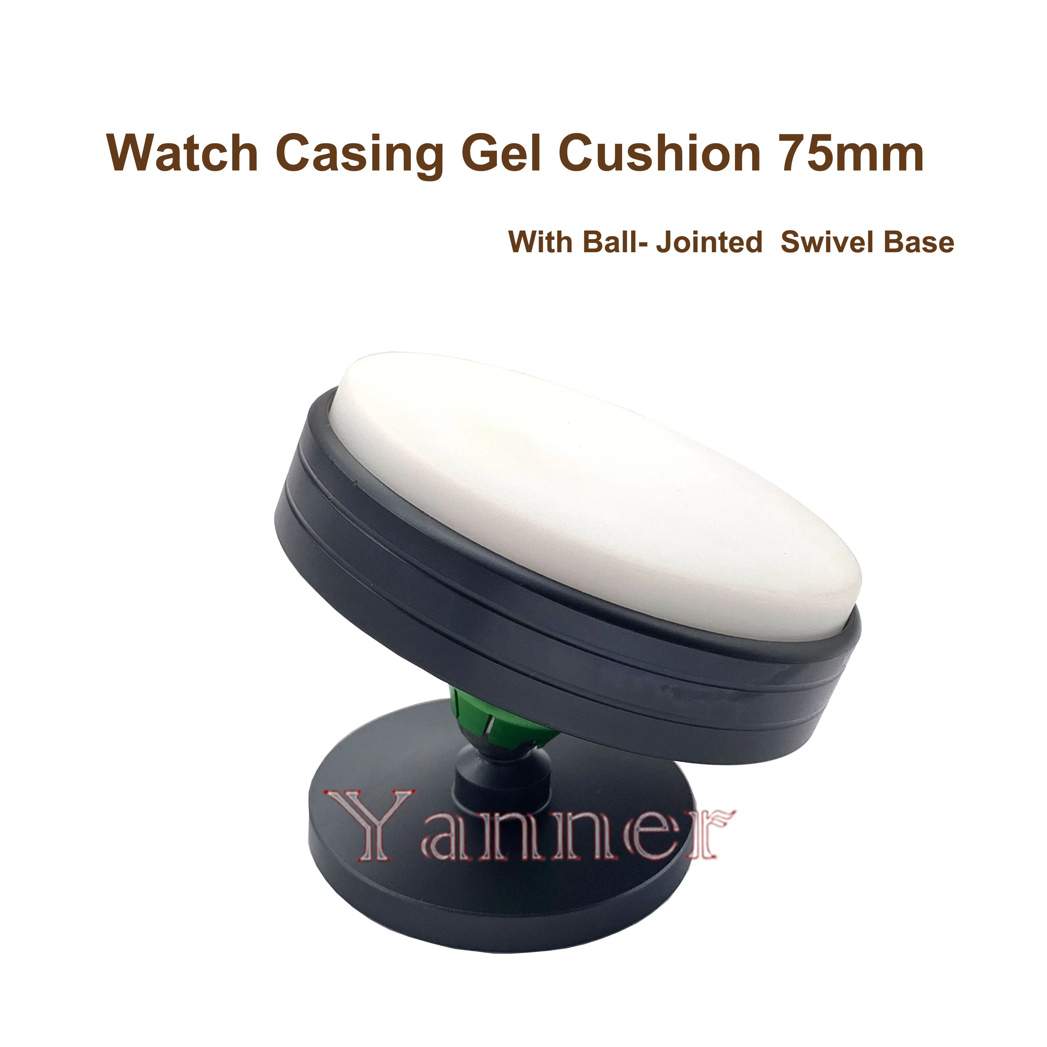 75MM Watch Casing Gel Cushion Plastic Protection Pad Movement Base Scratch-Proof with swivel base Watch Repair Tools Accessory