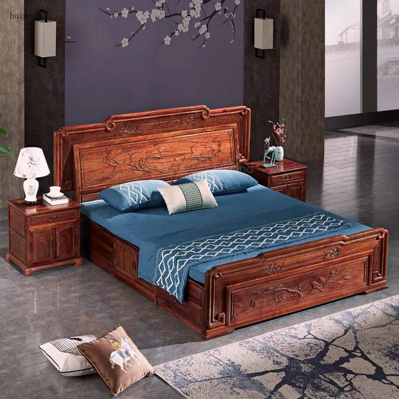 Headboards Wooden Bed Headboards Double Japanese Floating Modern Platform Bed Double Floor Letto Matrimoniale Trendy Furniture