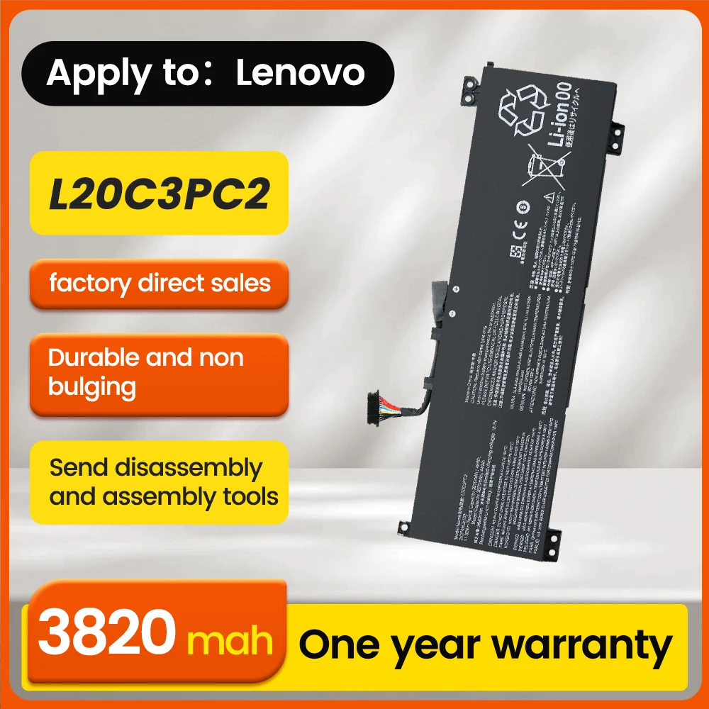 BNN Laptop Battery L20M3PC2 L20C3PC2 for Lenovo Ideapad Gaming 3 15ACH6 15IHU6 82K1 82K2 L20L3PC2 L20D3PC2