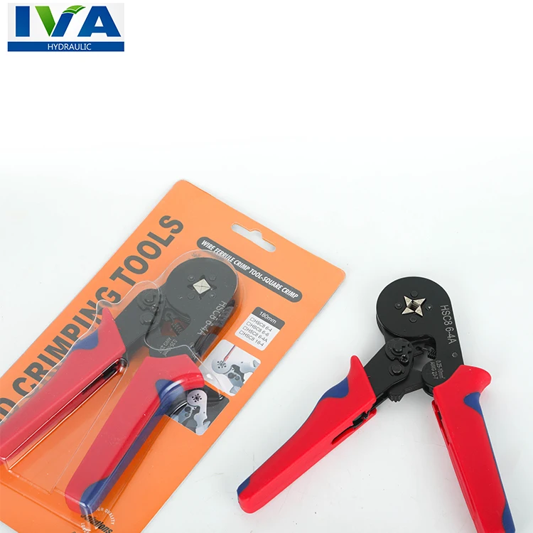 HSC86-4A Hot Selling 0.08-10mm2 AWG7-38 Cold Press Pliers Tubular Terminal European Terminal Crimping Pliers
