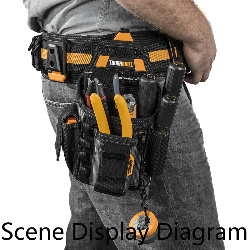 TOUGHBUILT TB-CT-36-L10 기술자 파우치, 기계공 특수 멀티 포켓 도구 가방, 빠른 내구성 행잉 백, 10 포켓 파우치