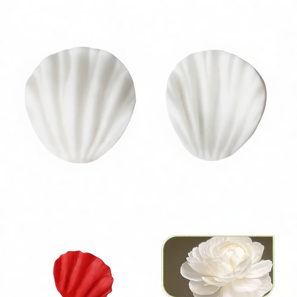 Peony Flower Embosser Mold Set Fondant Cutter Stainless Steel Cake Decoration Tools Sugar Craft Bakeware Kit