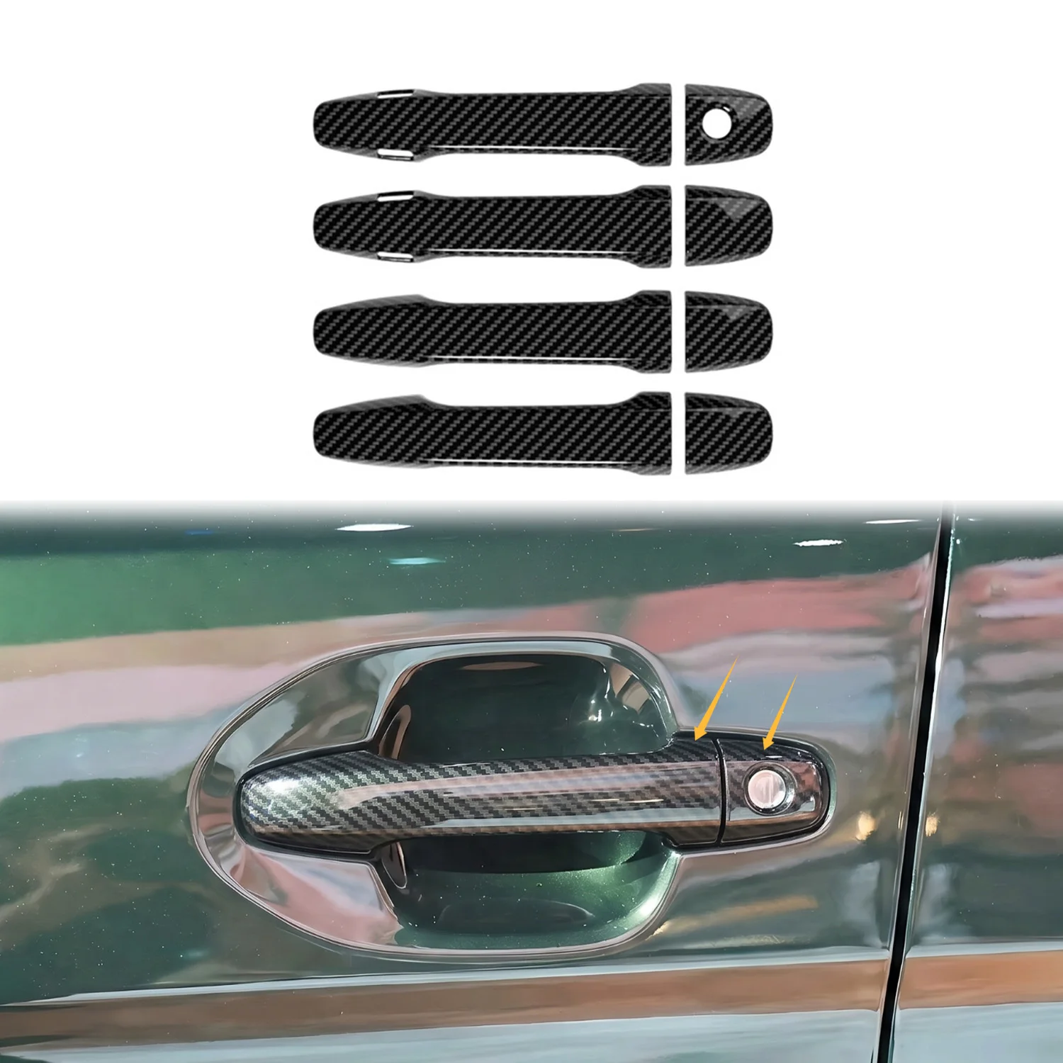 For Subaru Outback 2026 2027 ABS Car Side Door Handle Cover Trim Stickers Exterior Protector Accessories 8pcs/set