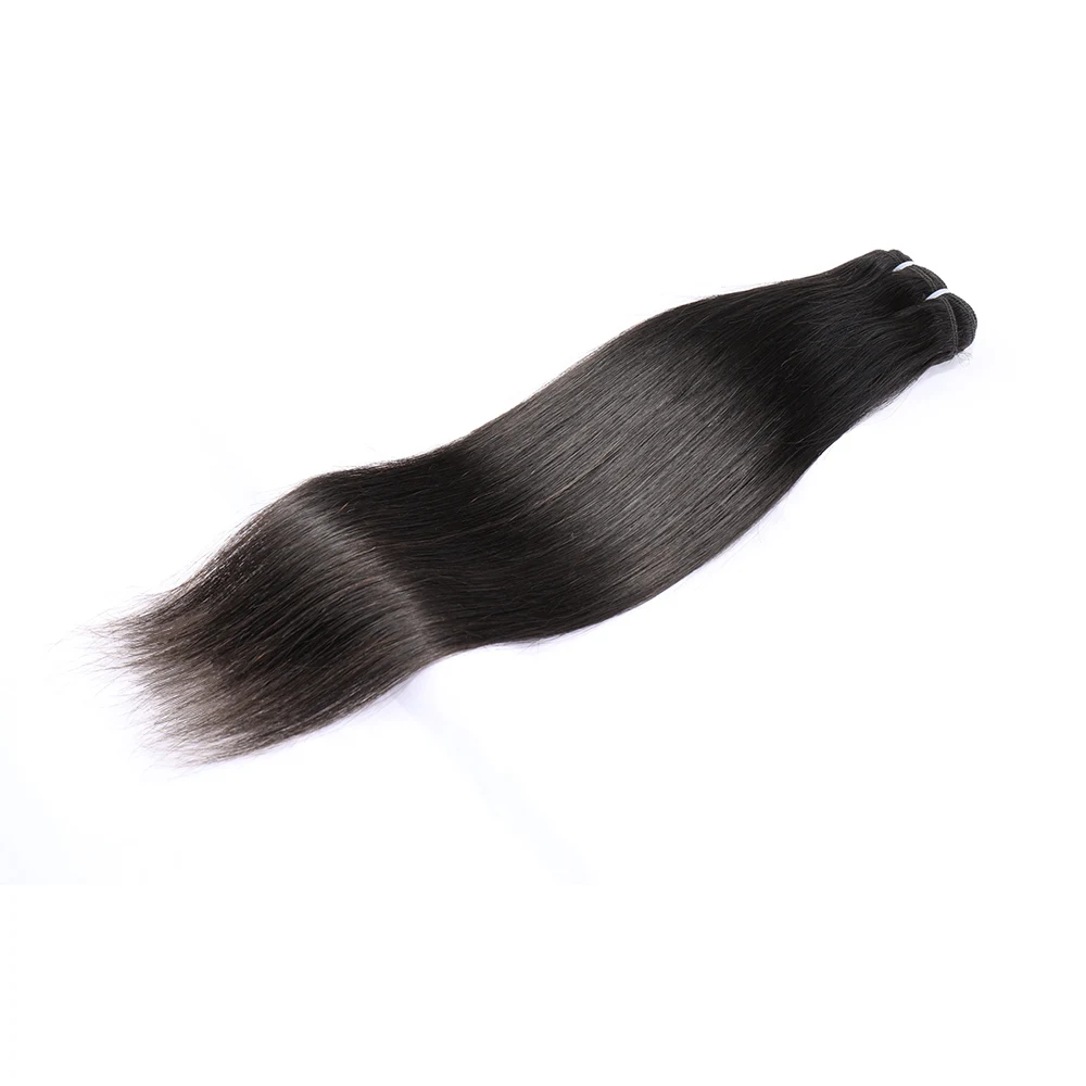 Fasci di capelli umani economici fasci di capelli lisci vergini brasiliani 100% fasci non trattati 28 30 pollici estensioni dei capelli a trama dritta