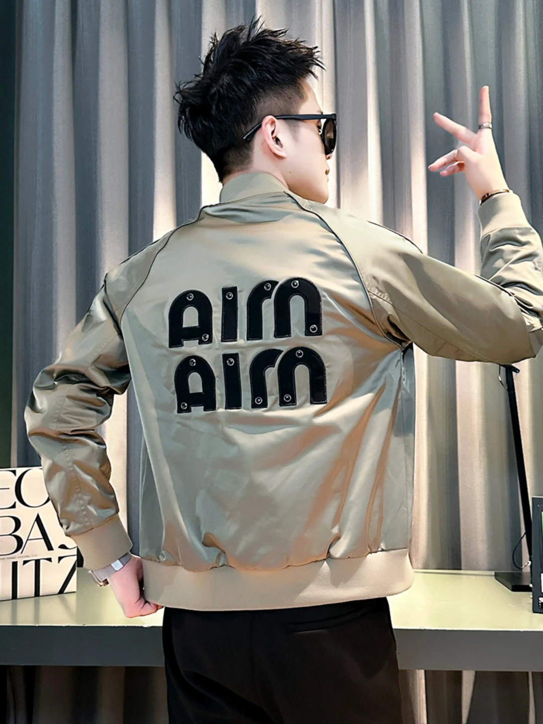 

Повседневная мужская бейсбольная куртка с вышивкой в американском стиле, модный топ Haome, новинка 2025, весенне-осенняя модная верхняя одежда