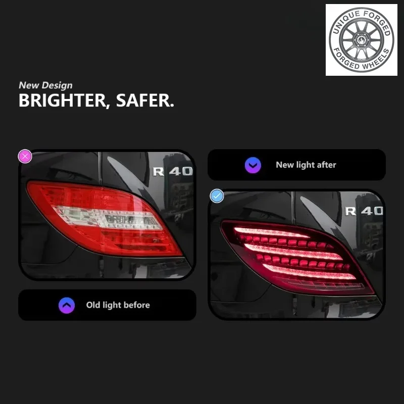 26 StyleCar Lights For Benz R-Class W251 Led Tail Light 2005-2017 Rear Lamp DRL Dynamic Signal Reverse Stop Automotive Accessori