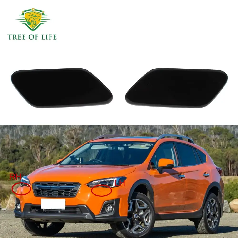 For Subaru XV Crosstrek 2018 2019 2020 Front Headlight Washer Nozzle Cover Headlamp Water Spray Jet Cap 86636FL050  86636FL040