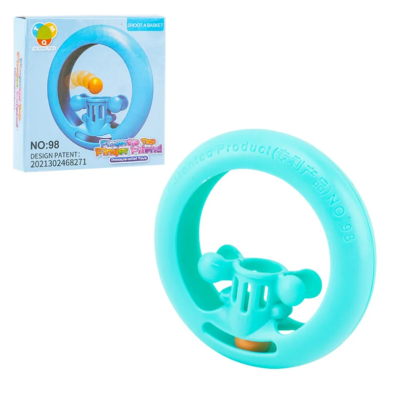 ミニフィンガーフィジェットスピナーポータブルサイレント指先トップストレスリリーフおもちゃ耐久性のあるフォーカストンネルガジェットマルチカラースピン付き