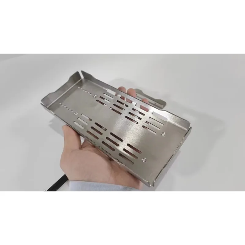 Stainless Steel Large Metal Battery Compartment Accessory for RLAARLO MK07 JK07 1/7 RC Crawler Metal Upgrade Parts