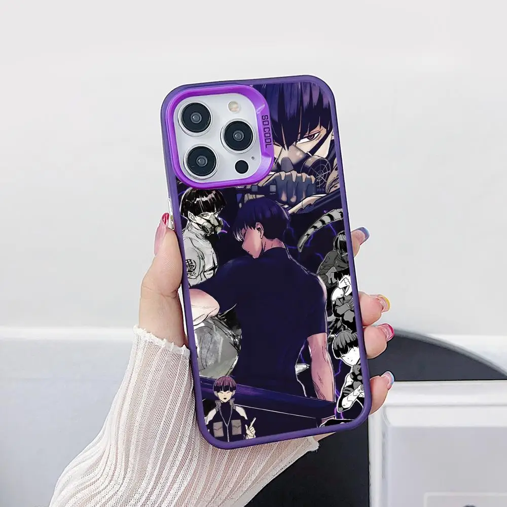 

Чехол для телефона Kaiju No 8 Hoshina Soshiro для iPhone 17 16 15 14 13 12 11 X XR XS 8 7 Air Pro Max Plus, фиолетовый полупрозрачный чехол