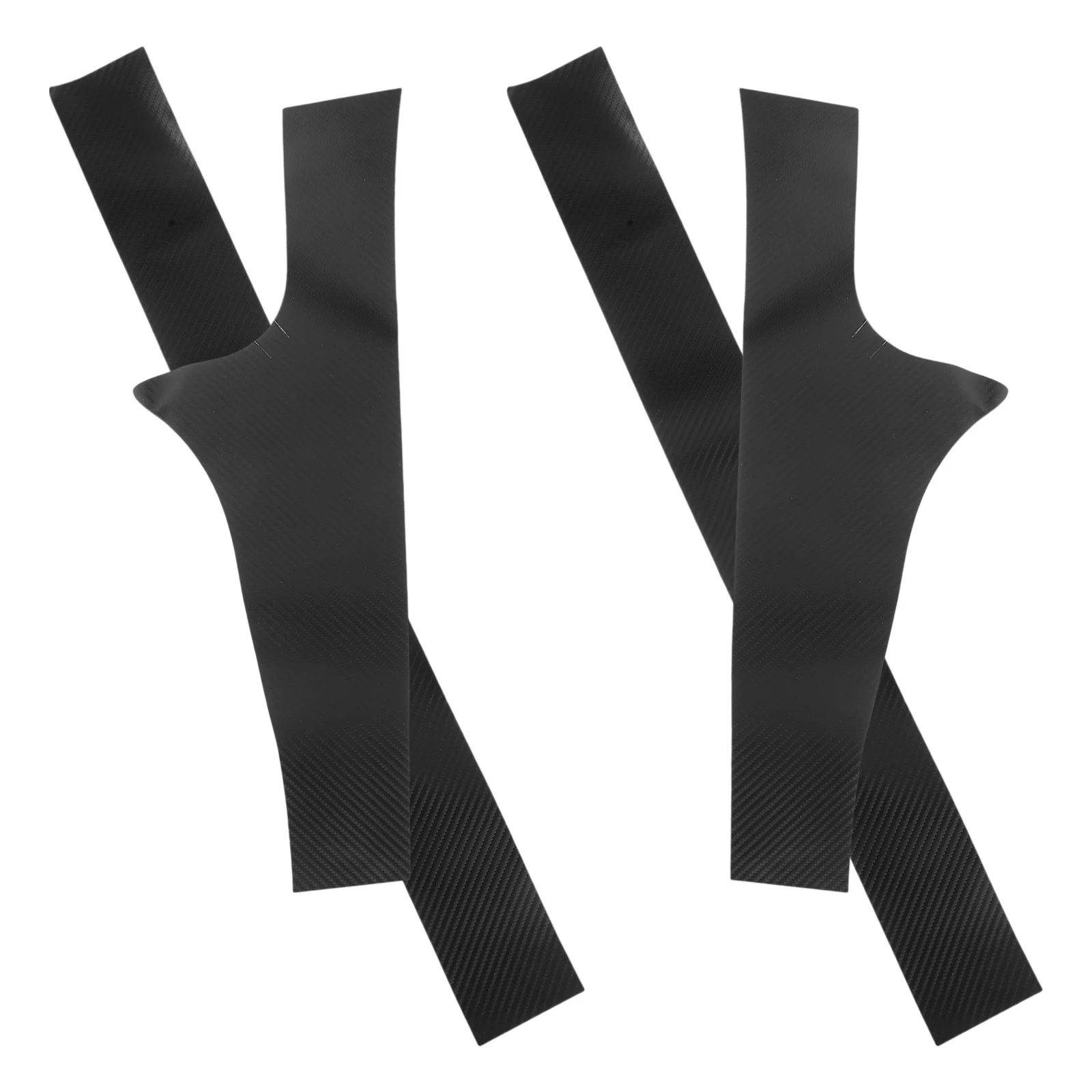 

4 Pcs Carbon Fiber Door Sill Edge Guard Guards Protectors for Auto Anti-stepping