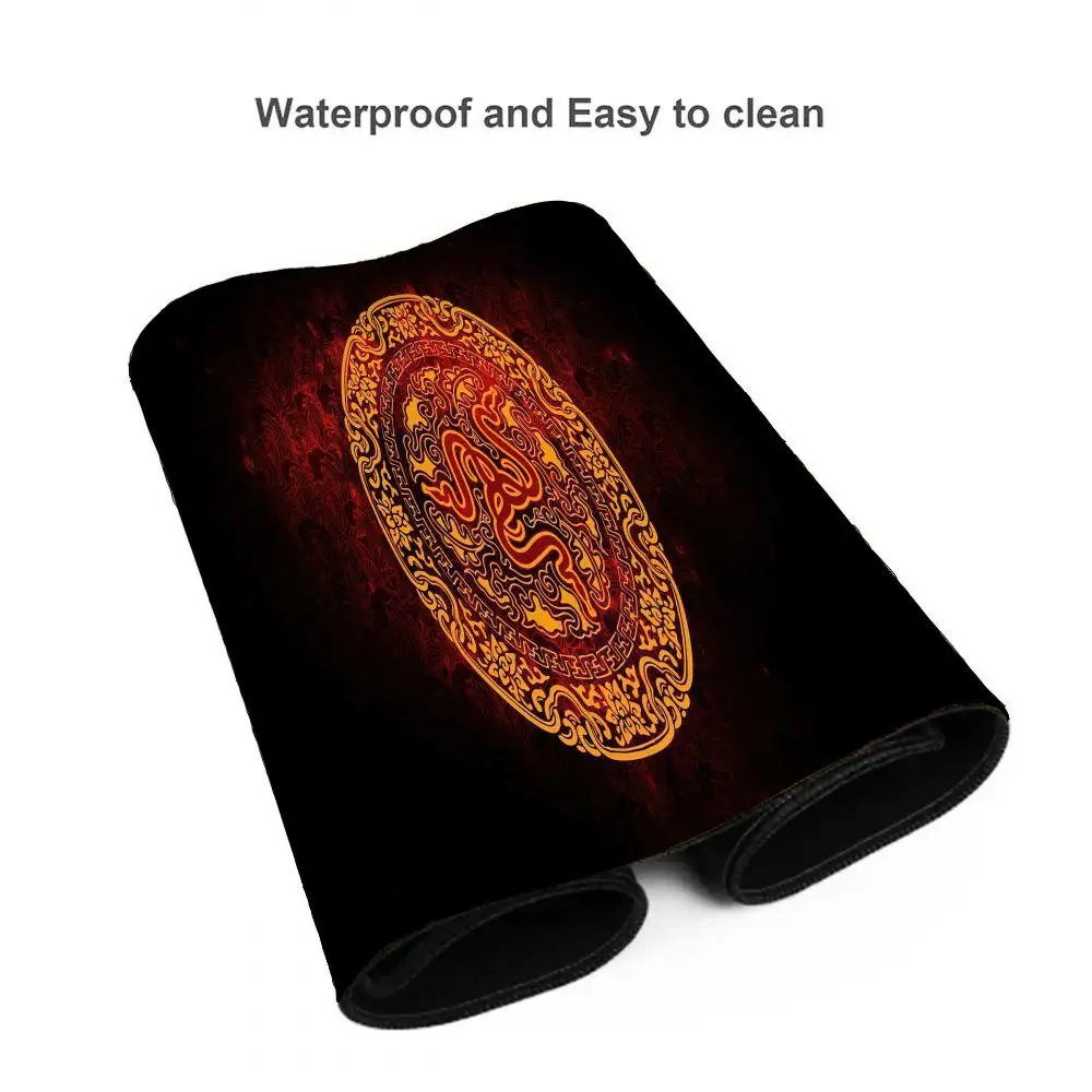 Alas Mouse Razer Hitam Alas Mouse Meja Alas Meja HD Lucu Alas Keyboard Gaming Diperpanjang Alas Mouse Gamer Besar 100X50Cm XXL