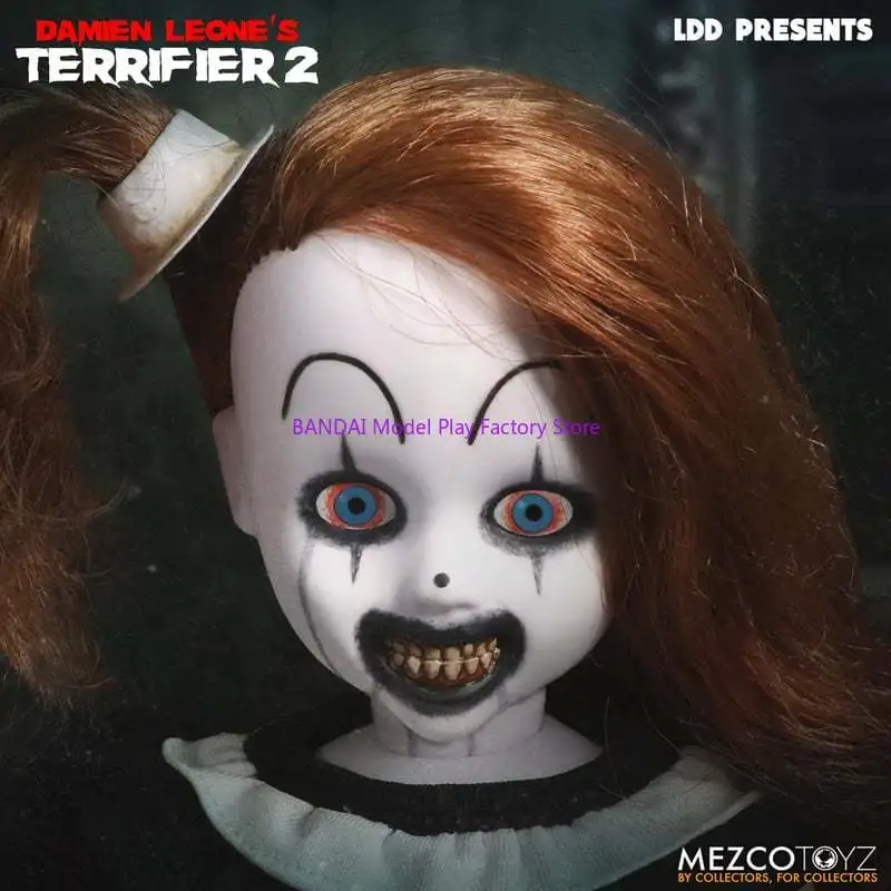 Original Mezco Toyz Terrifier 2 Little Pale Girl Living Dead Dolls LDD Present DAMIEN LEONE‘s Window Box In Stock Figures Model