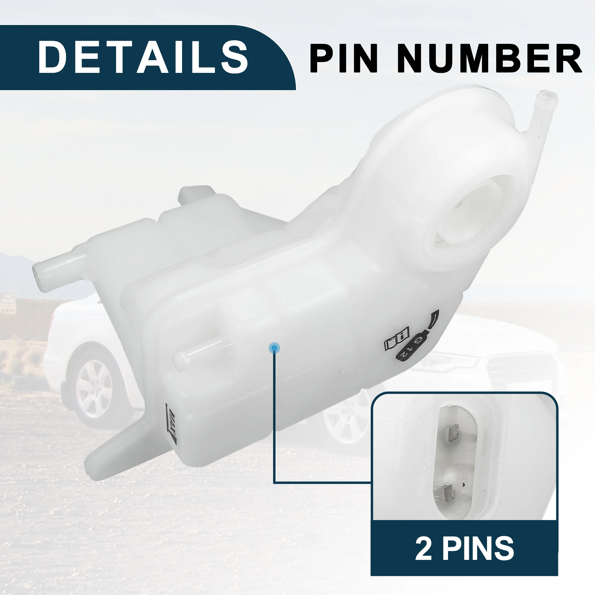 

UXCELL Coolant Reservoir Water Expansion Tank for A6 Sturdy No.4F0121403 Coolant Radiator w/ Sensor for A6 Quattro