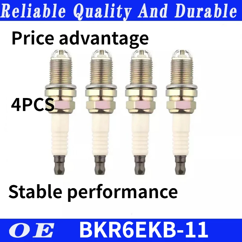 4PCS High quality 4198 BKR6EKB-11 Spark Plug Nickel alloys Fits For Toyota NISSAN LEXUS car accessories