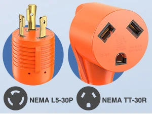 Nilight RV Generator Adapter Cord 30A-30A L5-30P to TT-30R 10AWG Copper Heavy Duty Twist Lock Male to Female for Camper Trailer