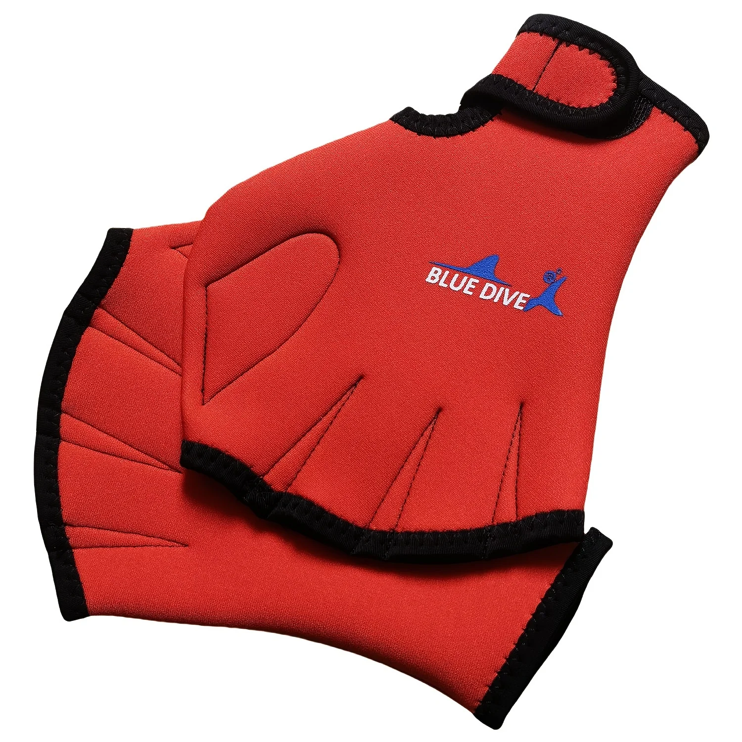 1Pair 2mm Chloroprene Rubber Swim Gloves Duck Paw Webbed Finger Paddles for Diving Snorkeling Winter Swimming Men Women Training
