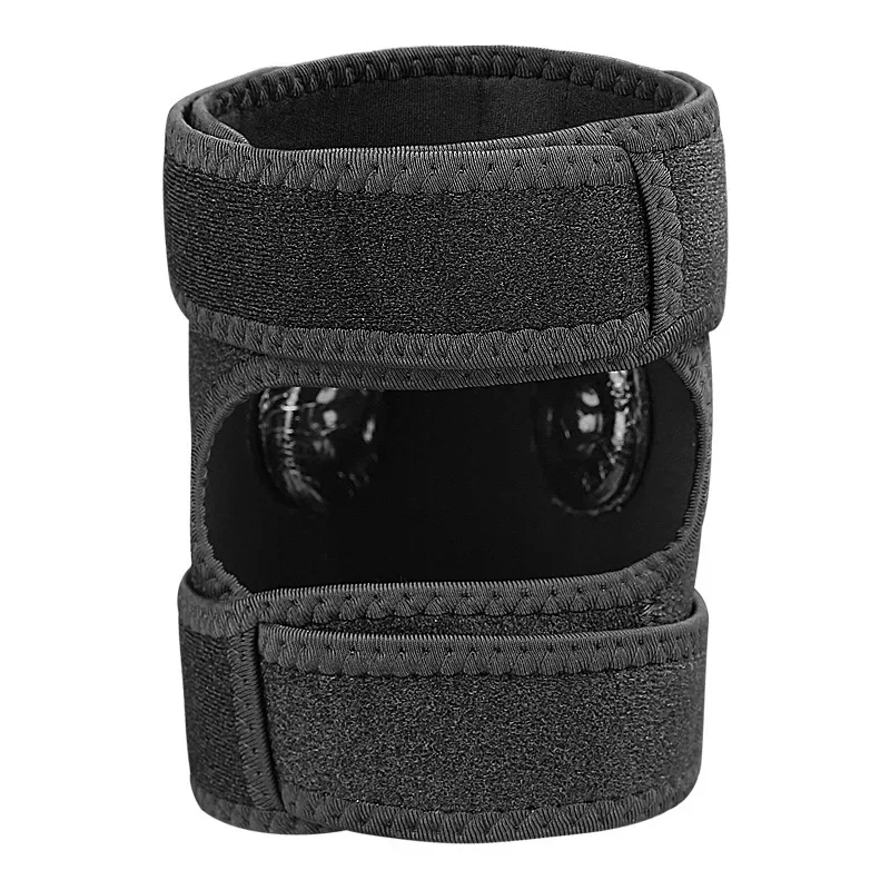 Dual Pressure Pads Knee Brace, Adjustable Compression Strap, Silicone Anti‑Slip Sports Protector for Knee Fitness Weightlifting
