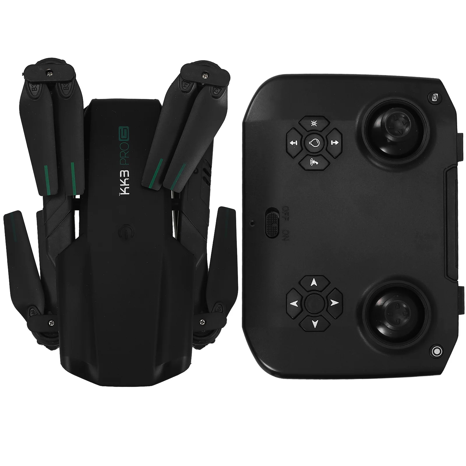 4KドローンHD RCクアッドコプター折りたたみ式ミニドローン、ホールドリターン機能付き、大人向け安定飛行