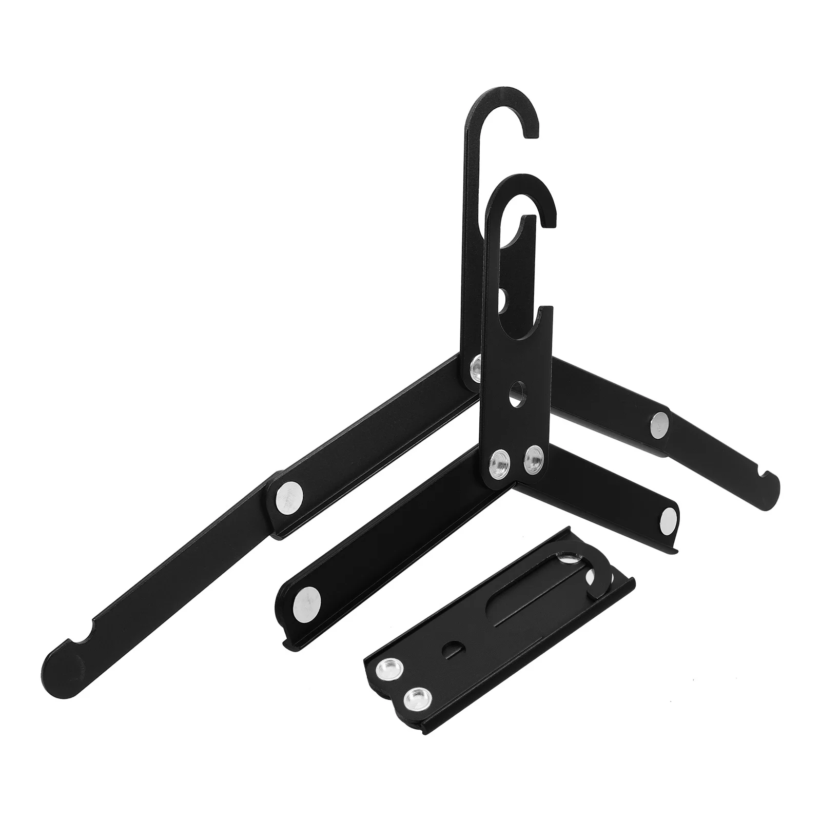 

3Pcs Travel Foldable Hangers Metal Heavy Duty Folding Hangers Space Saving for Laundry Bedroom Closet Foldable Coat Hanger