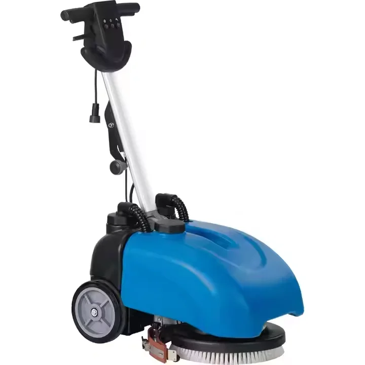 220v/110v Mini Portable Walk Behind Floor Scrubber Drier Washing Machine For Office Warehouse Polishing