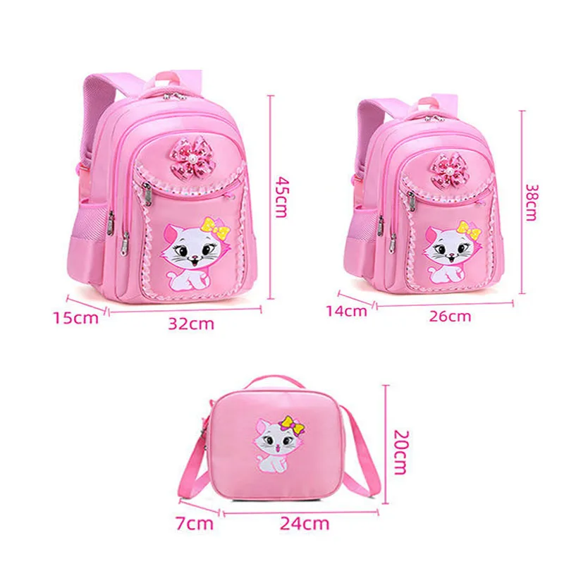 New Cartoon School Bags for Girls Female Korean Version 1-6 Grade Cute Children\'s Backpack Multifunctional Bags Mochila Infantil