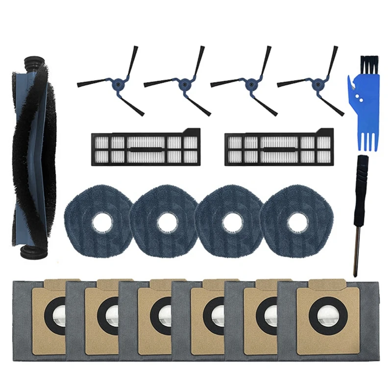 N85R-X10 комплект аксессуаров для замены Eufy X10 Pro Omni пылесос основная боковая щетка швабра тканевые мешки для пыли