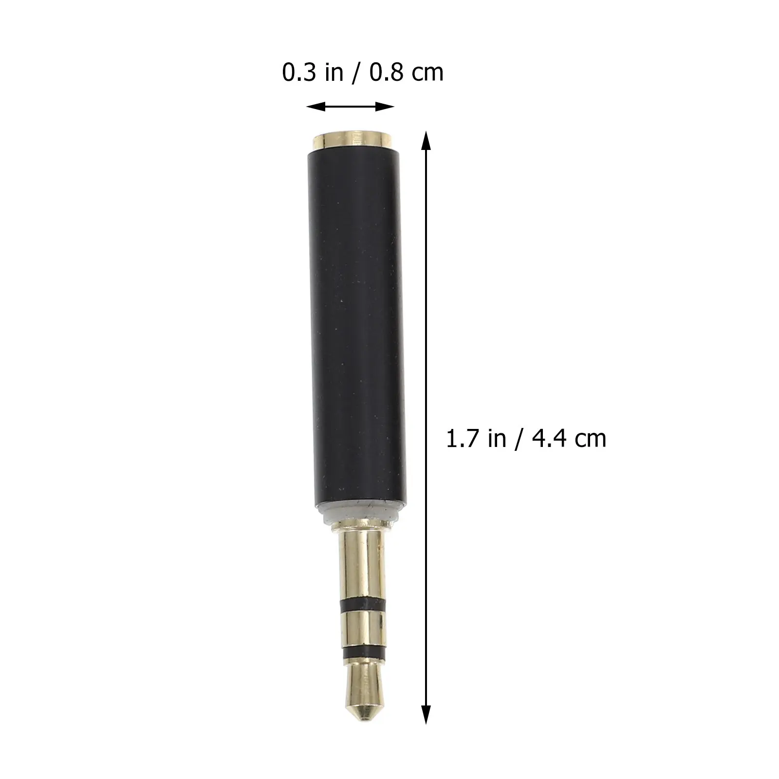 2Pcs High-Fidelity 3.5mm Audio Converter Adapter with 360 Grip Design No Cutting Out for Microphone Headset Camera Pc
