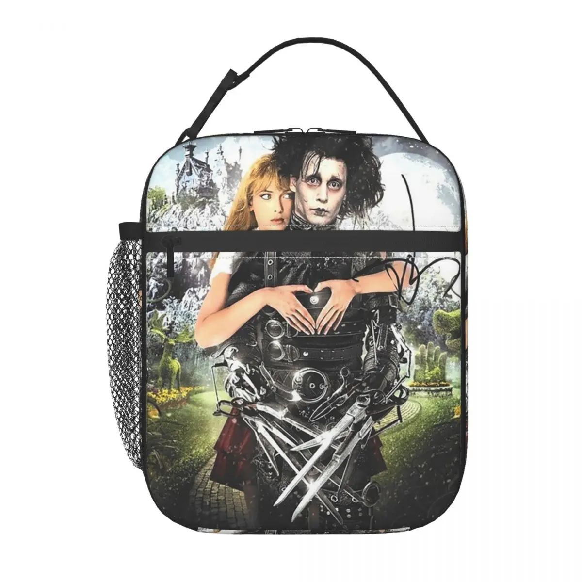 

Термосумка для обедов с изображением Эдварда-ножницоголового из фильма, для женщин и детей, портативная термосумка для еды, термосумка-тоут