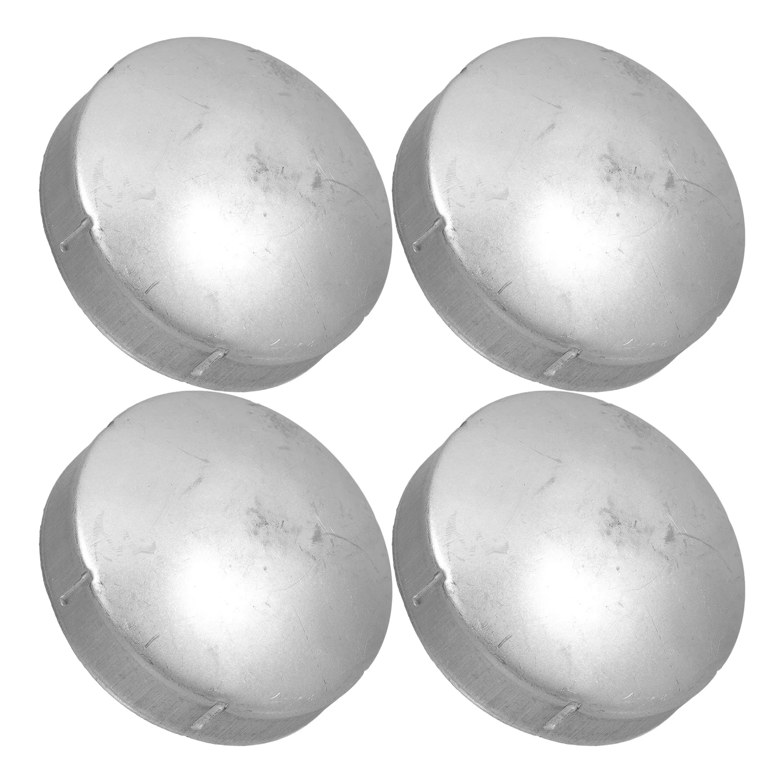 

4pcs Post Caps Durable Round Rubber Cover for Metal Railings Highway Guardrail Warning Post Enhances Safety