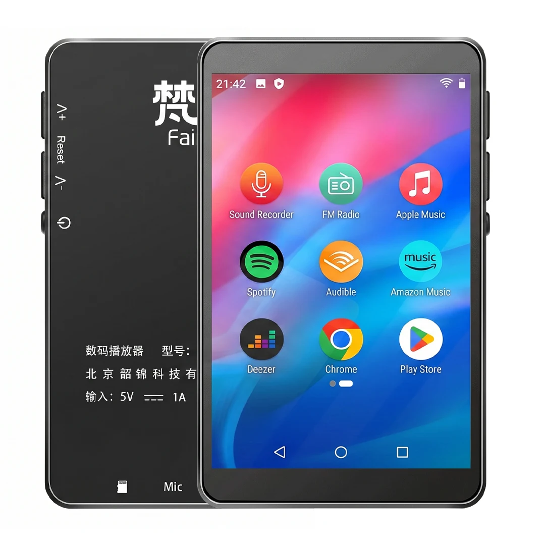 Reproductor MP3 Android 10 con WiFi, Bluetooth, 2G de RAM y Audio sin Pérdidas |   Pantalla de 2.8 Pulgadas |   Descarga en Play Store de YouTube, Twitter, Spotify, SQ HIFI
