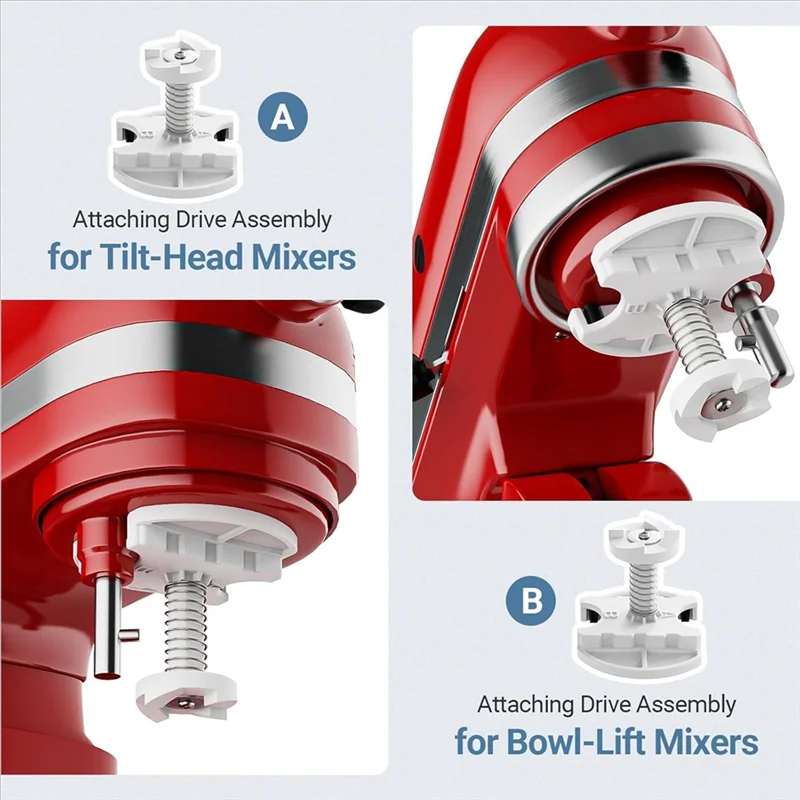 Kitchenaid 용 ABXH 아이스크림 메이커 부품 Kitchenaid 아이스크림 드라이브 부착물 Fit Kitchenaid 아이스크림 메이커 부품