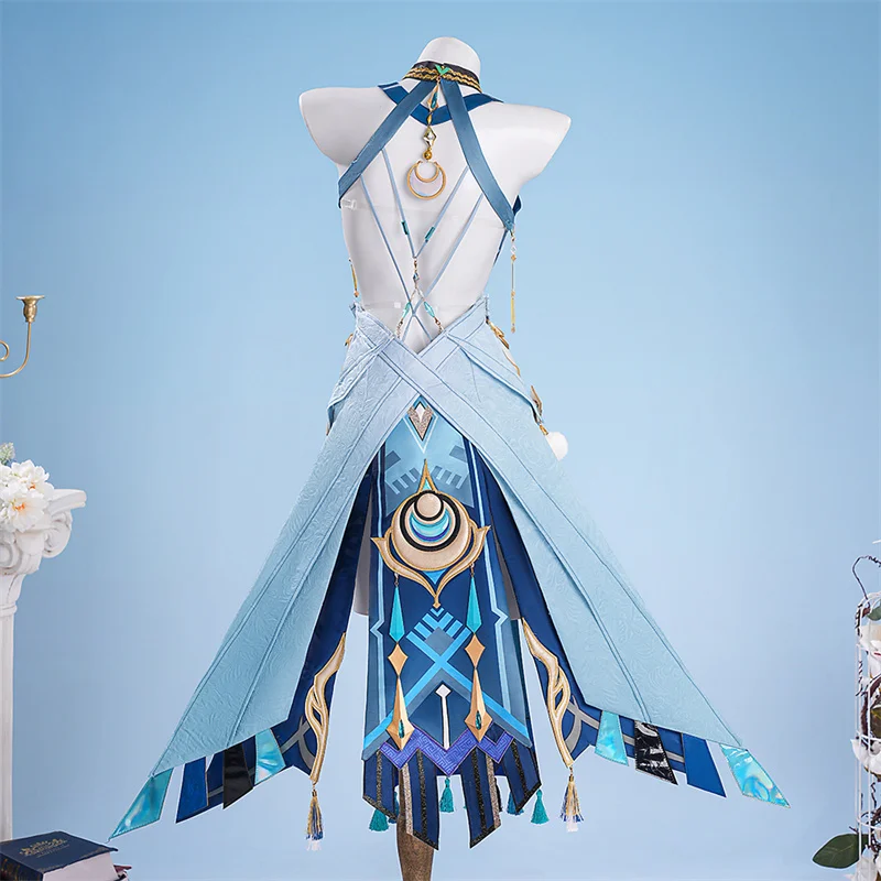 ROLECOS Gioco Genshin Impact Lauma Costume Cosplay Sacramento di Evermoon Song Lauma Halloween Vestito Delle Donne Del Partito Gioco di Ruolo Vestito