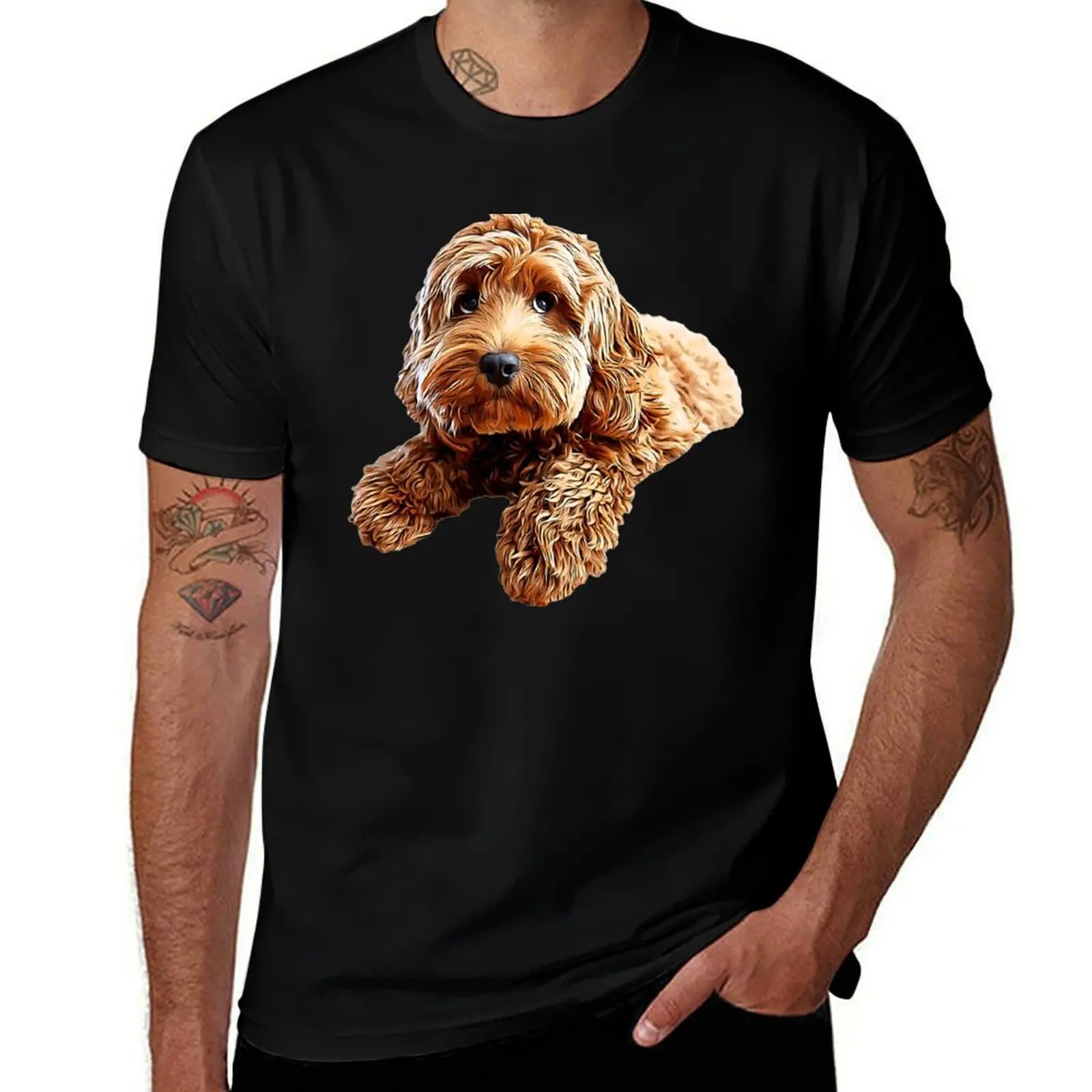 Doodle Cockerpoo Cockapoo Spoodle Cute Puppy Dog T-Shirt Fashion Simple Casual Tee Shirt