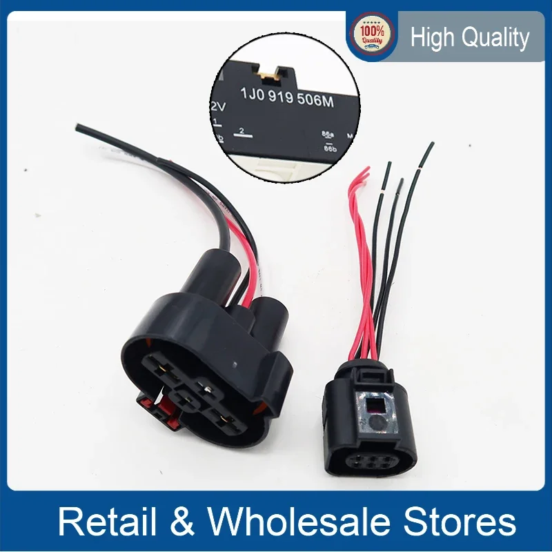 Fan controller plug Connector 1J0919506M for Audi A3 VW POLO Golf Jetta LE MI IB CO 1J0 919 506M 1J0 919 506 M