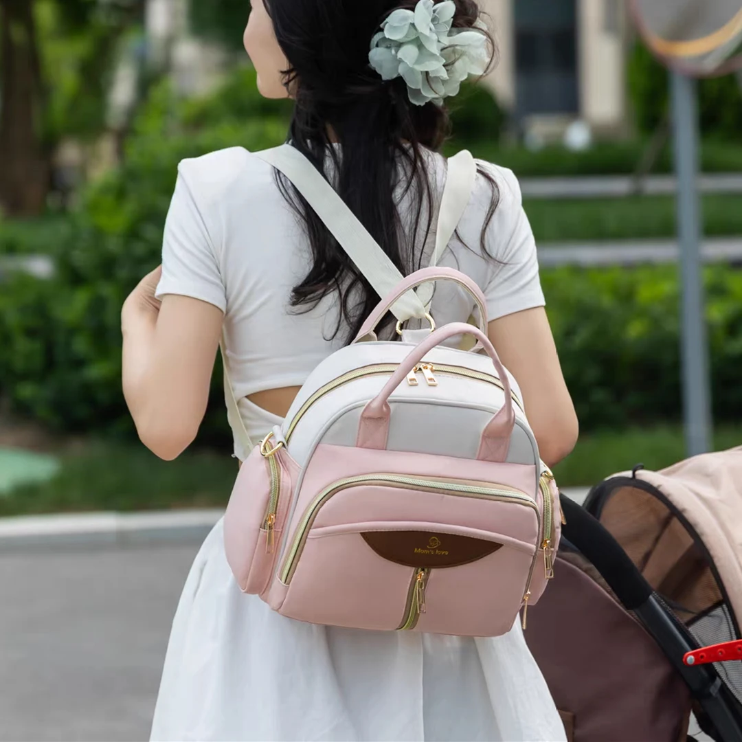 Baby Diaper Bags Mom Backpack Maternity Bag for Baby Large Capacity Mommy Bag Waterproof Travel Baby Stroller Bag Mother Kids