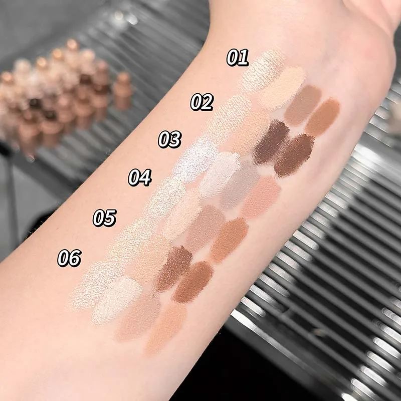 4-in-1 Multi-Color Contouring Stick Nose Shadow Contour Silky Matte Cream Easy Application for Facial Brightening Product