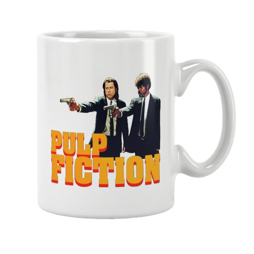 Pulp- Fiction Printed Mug Coffee Cup Movies White Ceramic Funny Birthday Gifts