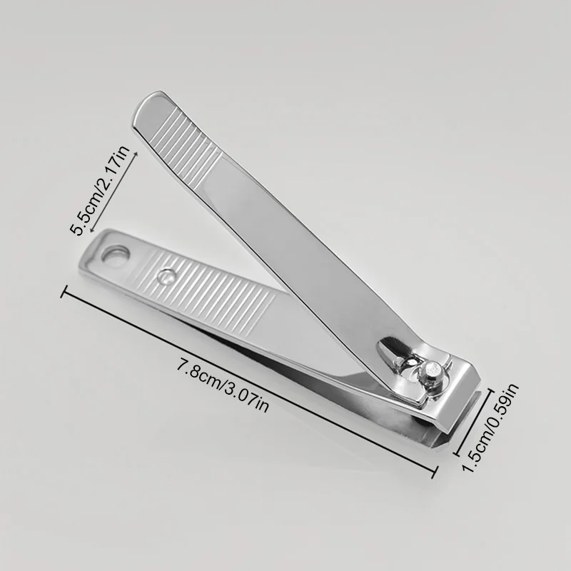 Nail Clippers Professional Metal Nail Cutter Nail Trimmer Fingernail Cutters with Nail File Sharp Manicure Tools For Adult Women