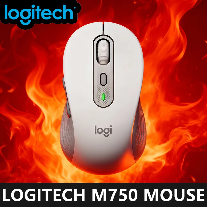 

Беспроводная Bluetooth-мышь Logitech M750/M650/M650L для офисного использования, тихие и маленькие/большие ноутбуки