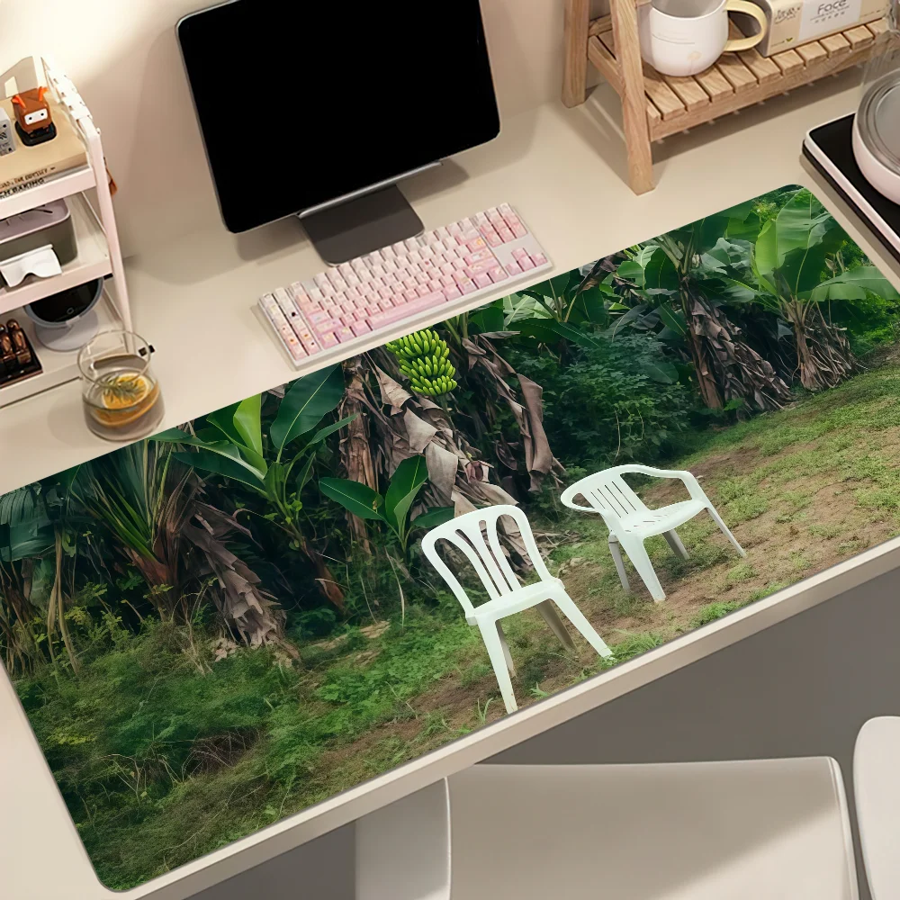 Singer Bad Bunny Mouse Pad Large Non-slip Lockedge Desktop Computer Desk Mat Keyboard Writing MousePad Office Gamer Student