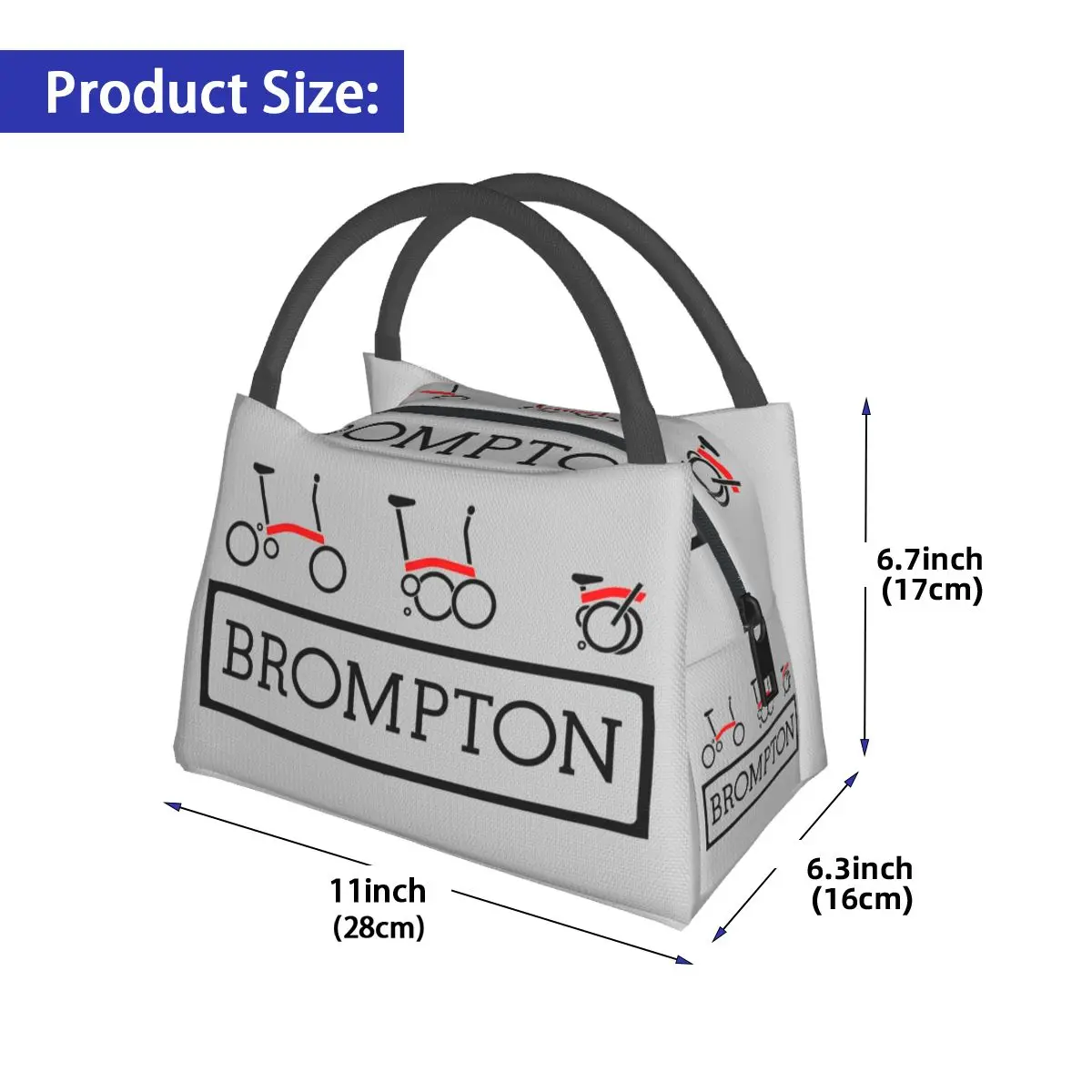 Brompton-bolsas de almuerzo con aislamiento para bicicleta, Bento Box, a prueba de fugas, Tote de almuerzo, bolsas de Picnic, bolsa térmica más fresca para mujer, niños, escuela