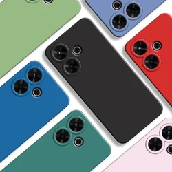 For Xiaomi Redmi 13 4G Case For Redmi 13 Cover 6.79 inch New Liquid Silicone Shockproof Protective Bumper For Xiaomi Redmi 13 4G