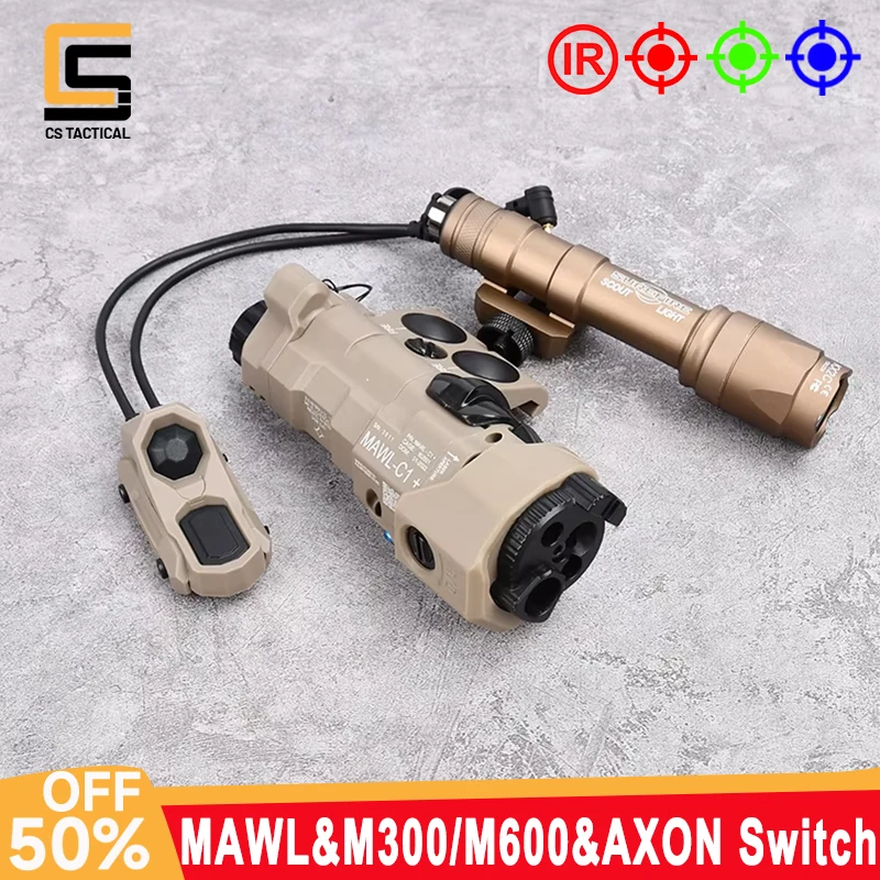 

Tactical MAWL-C1 Red Blue Green Dot Laser IR MAWL LED Airsoft Weapon Light SF M300A M600C High Power Hunting Flashlig Accesories